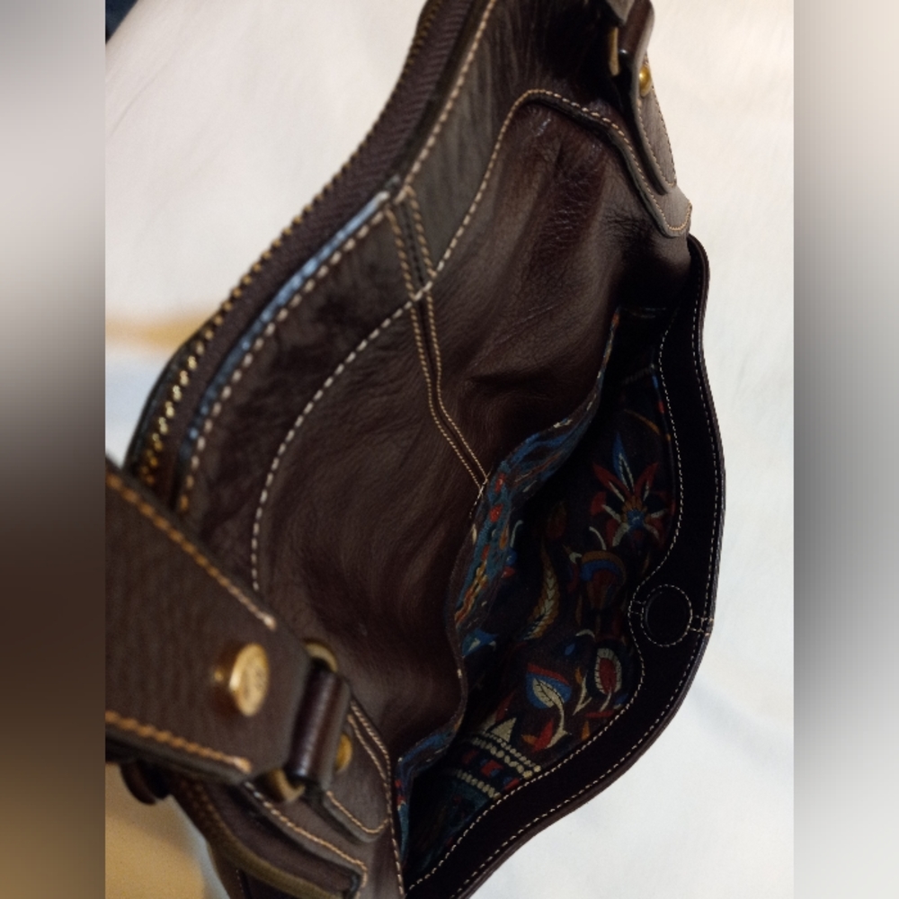 Hard to Find Hayden Harnett Ana Hobo Handbag in Chocolate Brown Leather - Picture 12 of 16